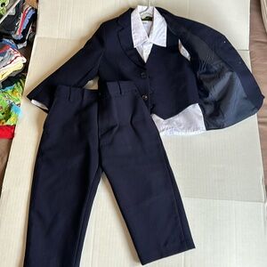 Toddler Navy Blue Suit Set 3T